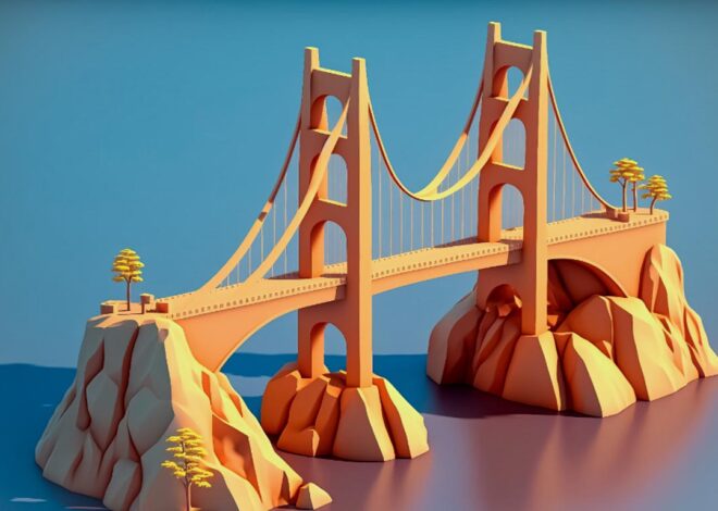 Walking Through Bridge For Summer