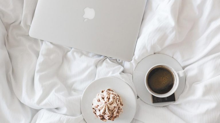 coffee cup macbook laptopworking